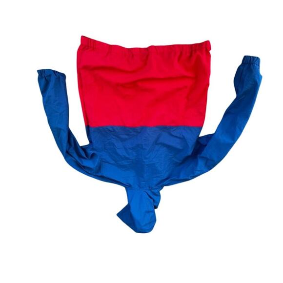 Asphalt Yaht Club AYC windbreaker size small red white blue hooded half zip jckt - Picture 8 of 9